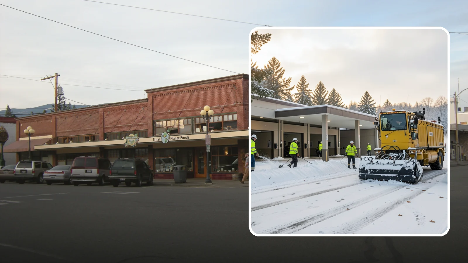 Transit Center Snow Removal in Sedro-Woolley, Skagit County, WA - Keep buses loading and riders safe by clearing transit bays, boarding platforms, and passenger walkways before the morning...