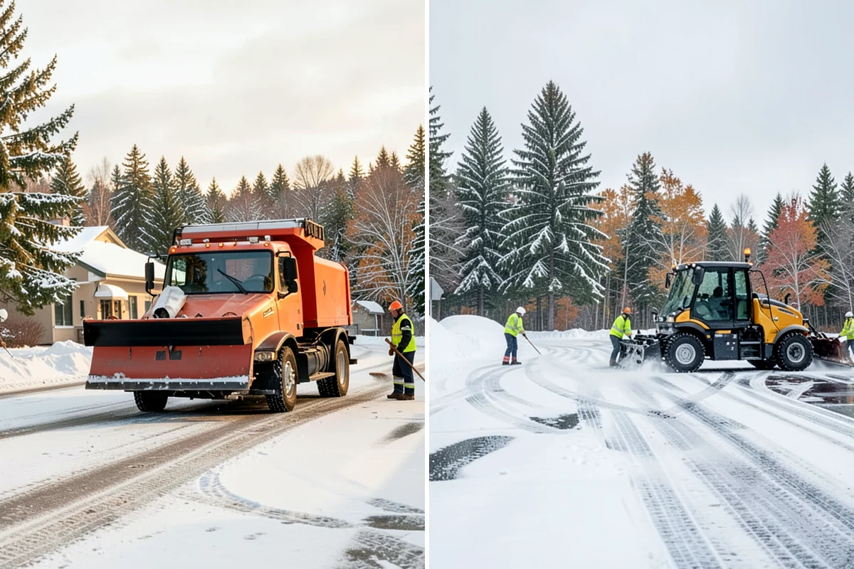 Transit Center Snow Removal in Shoreline, King County, WA - Map bus bays, boarding islands, and rider walkways