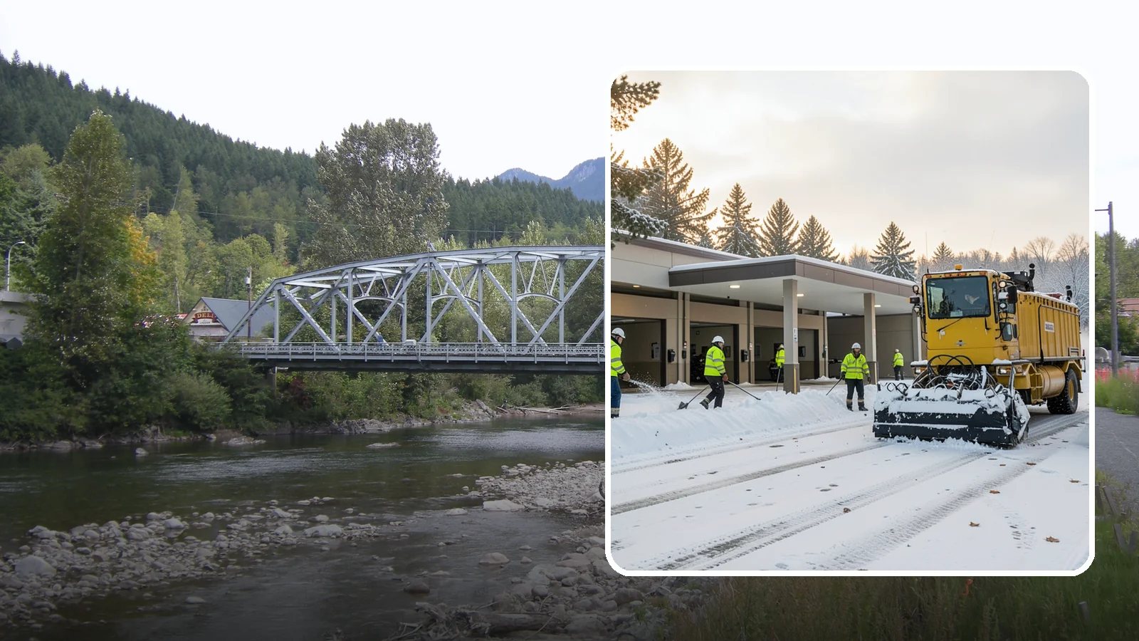 Transit Center Snow Removal in Skykomish, King County, WA - Keep buses loading and riders safe by clearing transit bays, boarding platforms, and passenger walkways before the morning...