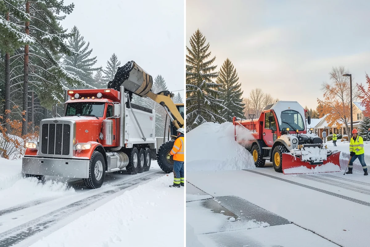 Transit Center Snow Removal in Skykomish, King County, WA - Map bus bays, boarding islands, and rider walkways