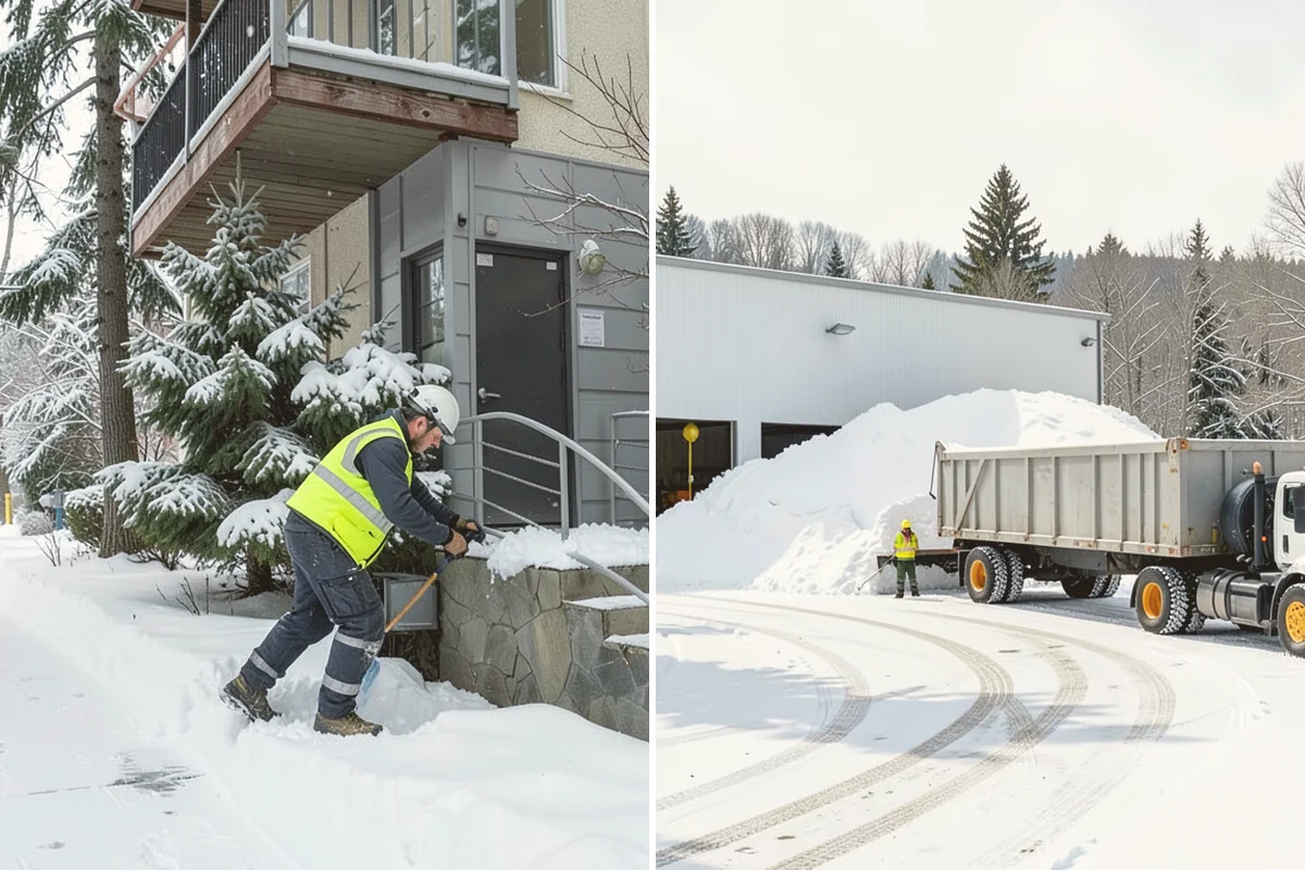 Transit Center Snow Removal in Snohomish, Snohomish County, WA - Map bus bays, boarding islands, and rider walkways