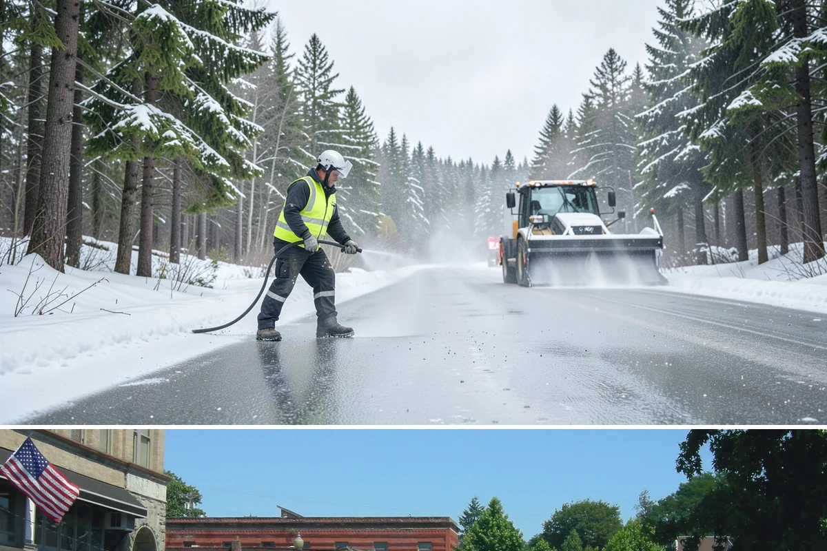Transit Center Snow Removal in Snohomish, Snohomish County, WA - Transit demand peaks December through February around morning-rush freeze conditions.