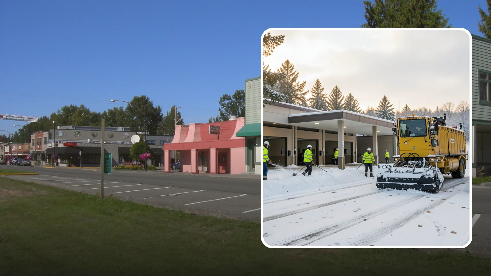 Transit Center Snow Removal in Snoqualmie, King County, WA - Keep buses loading and riders safe by clearing transit bays, boarding platforms, and passenger walkways before the morning...