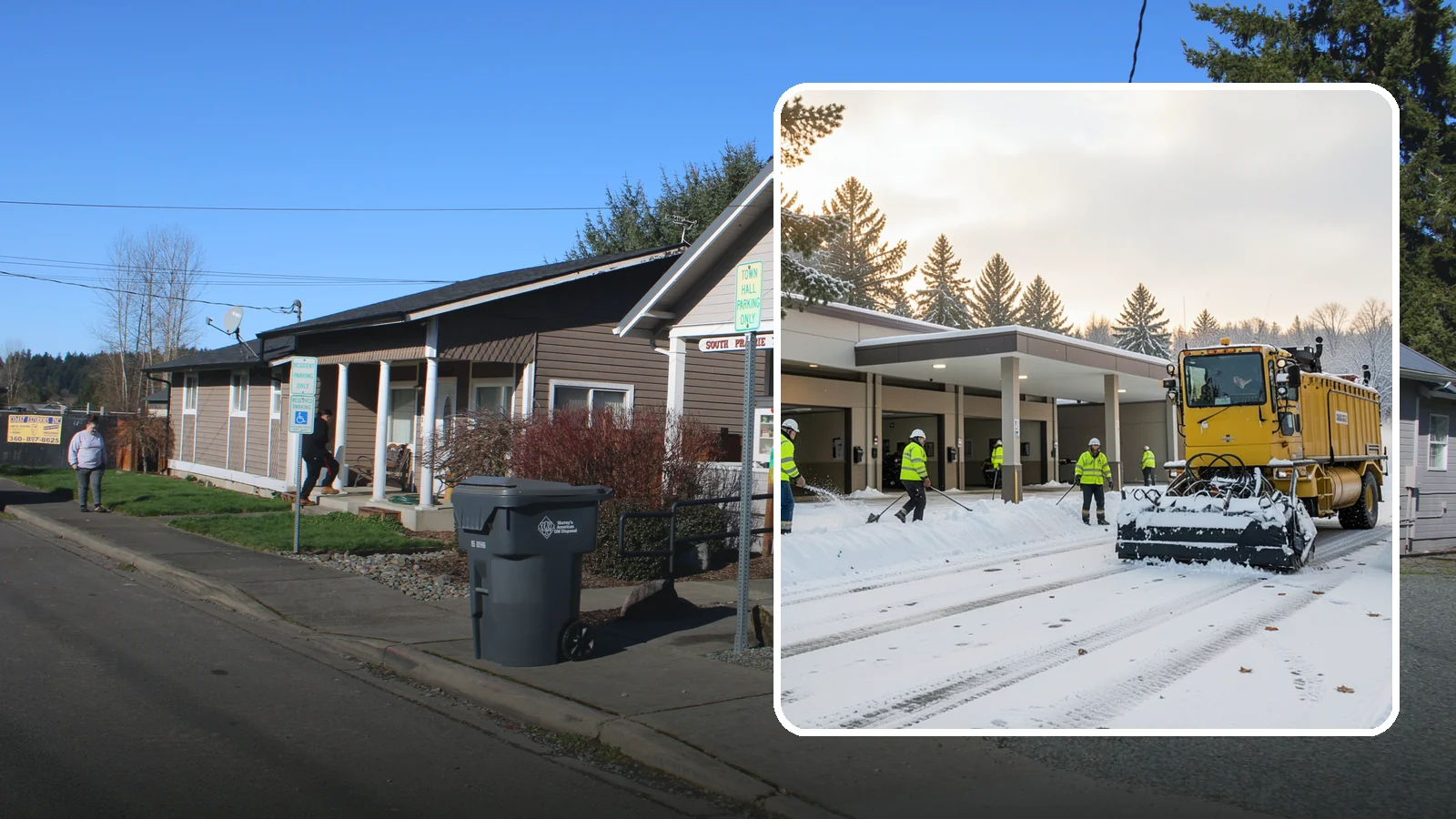 Transit Center Snow Removal in South Prairie, Pierce County, WA - Keep buses loading and riders safe by clearing transit bays, boarding platforms, and passenger walkways before the morning...