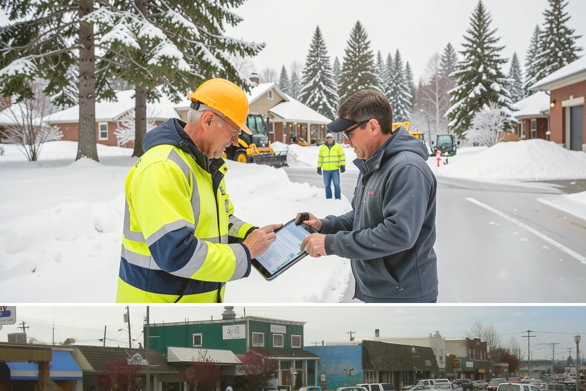 Transit Center Snow Removal in Stanwood, Snohomish County, WA - Transit demand peaks December through February around morning-rush freeze conditions.
