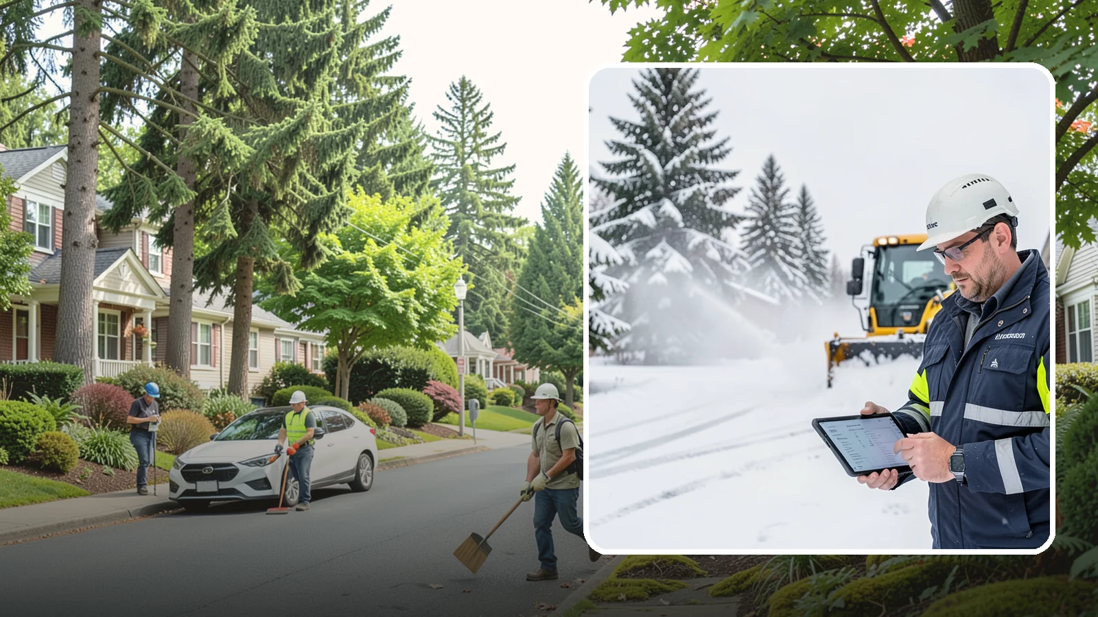 Trigger-Depth Snow Removal in Beaux Arts Village, King County, WA - We dispatch automatically once snow reaches your chosen trigger depth so clearing starts at a consistent Western Washington...