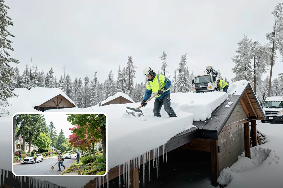 Trigger-Depth Snow Removal in Beaux Arts Village, King County, WA - Starts service at a precise, agreed depth