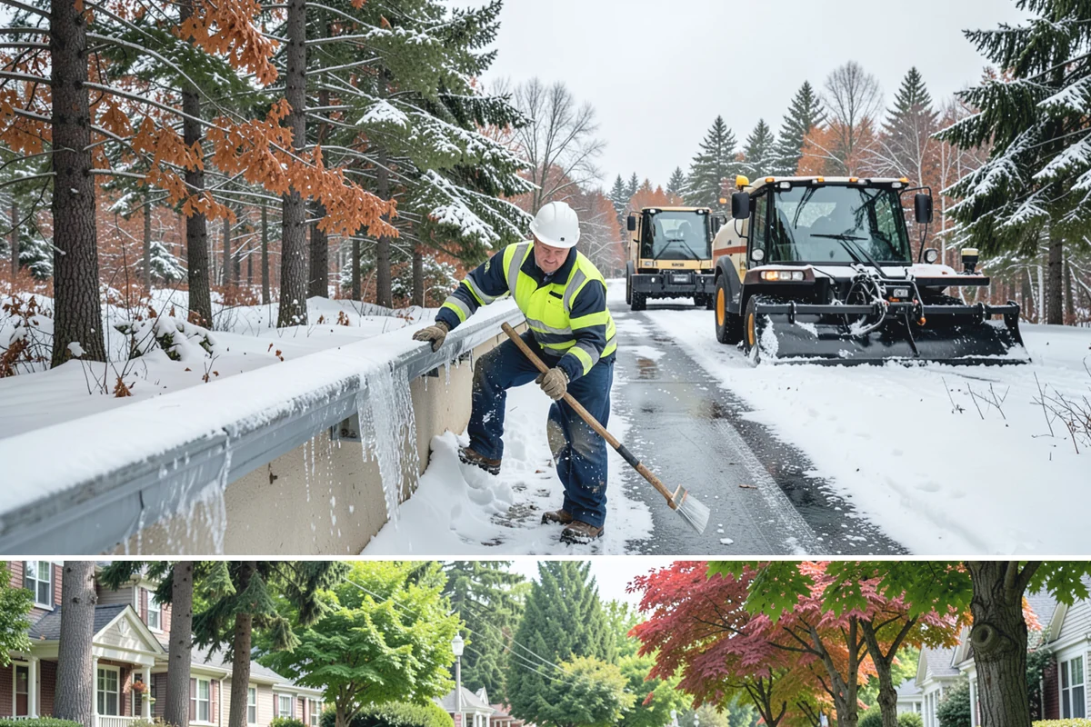 Trigger-Depth Snow Removal in Beaux Arts Village, King County, WA - Active all winter, mobilizing whenever accumulation reaches your set depth during any storm.
