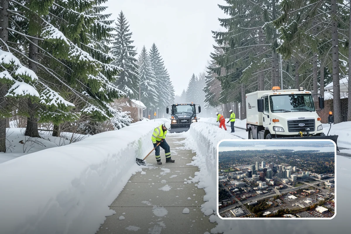 Trigger-Depth Snow Removal in Bellevue, King County, WA - Starts service at a precise, agreed depth