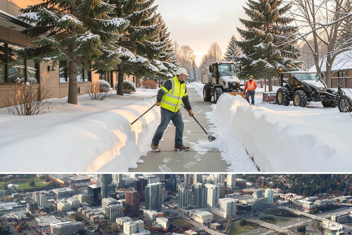 Trigger-Depth Snow Removal in Bellevue, King County, WA - Active all winter, mobilizing whenever accumulation reaches your set depth during any storm.