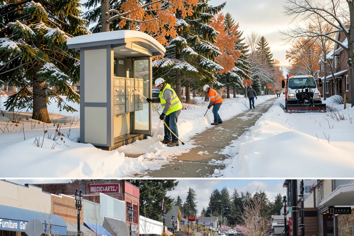 Trigger-Depth Snow Removal in Bothell, King County, WA - Active all winter, mobilizing whenever accumulation reaches your set depth during any storm.