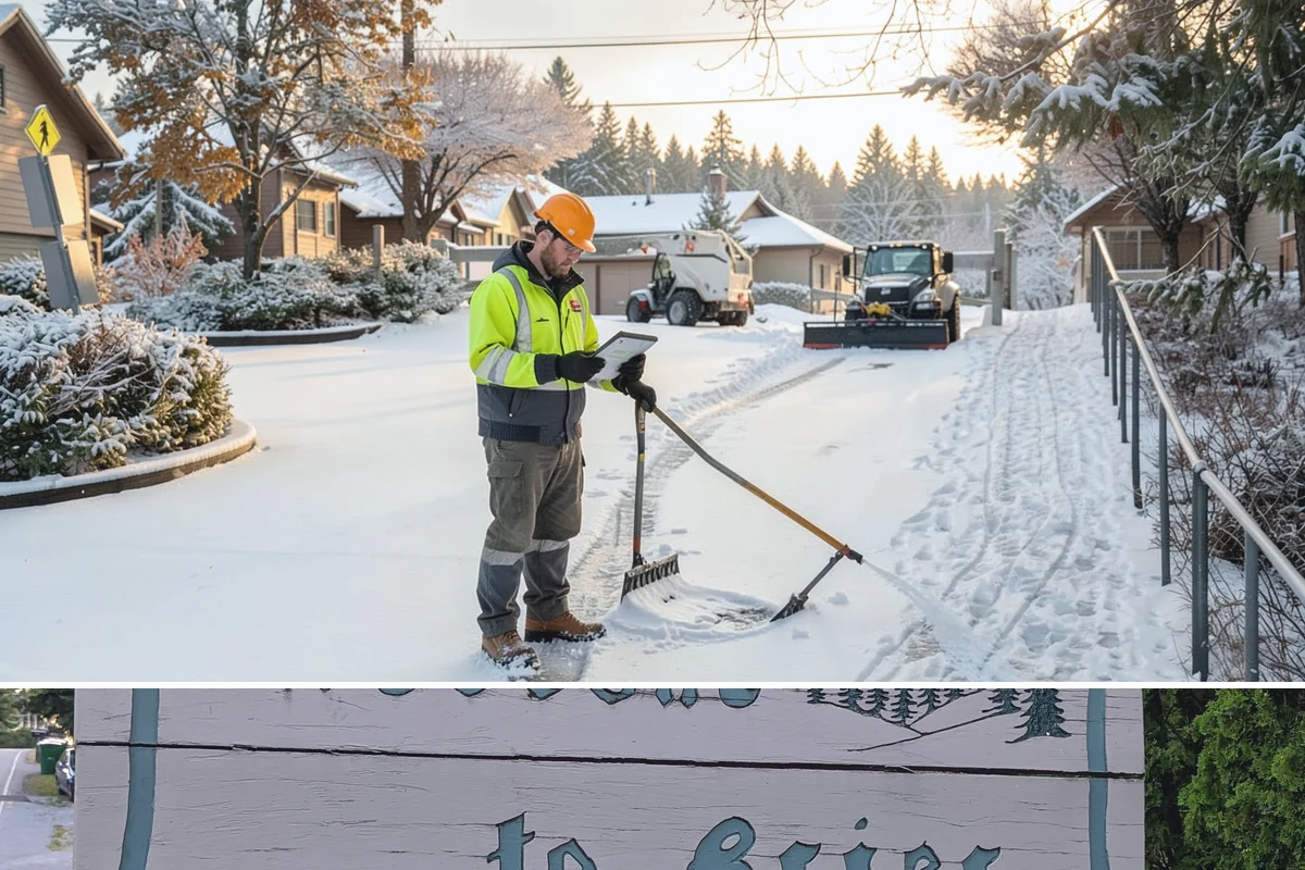Trigger-Depth Snow Removal in Brier, Snohomish County, WA - Active all winter, mobilizing whenever accumulation reaches your set depth during any storm.