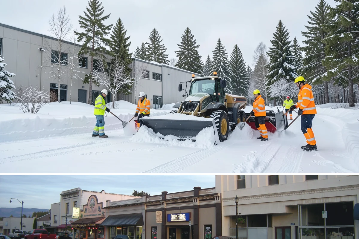 Trigger-Depth Snow Removal in Burlington, Skagit County, WA - Active all winter, mobilizing whenever accumulation reaches your set depth during any storm.