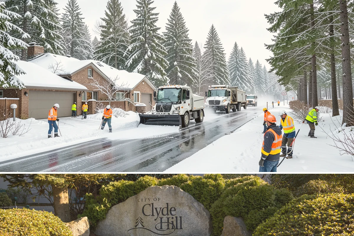 Trigger-Depth Snow Removal in Clyde Hill, King County, WA - Active all winter, mobilizing whenever accumulation reaches your set depth during any storm.