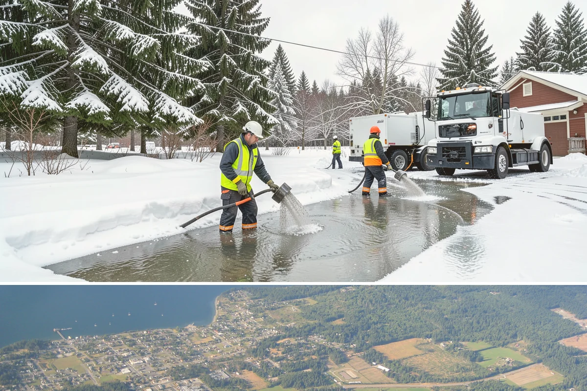 Trigger-Depth Snow Removal in Coupeville, Island County, WA - Active all winter, mobilizing whenever accumulation reaches your set depth during any storm.