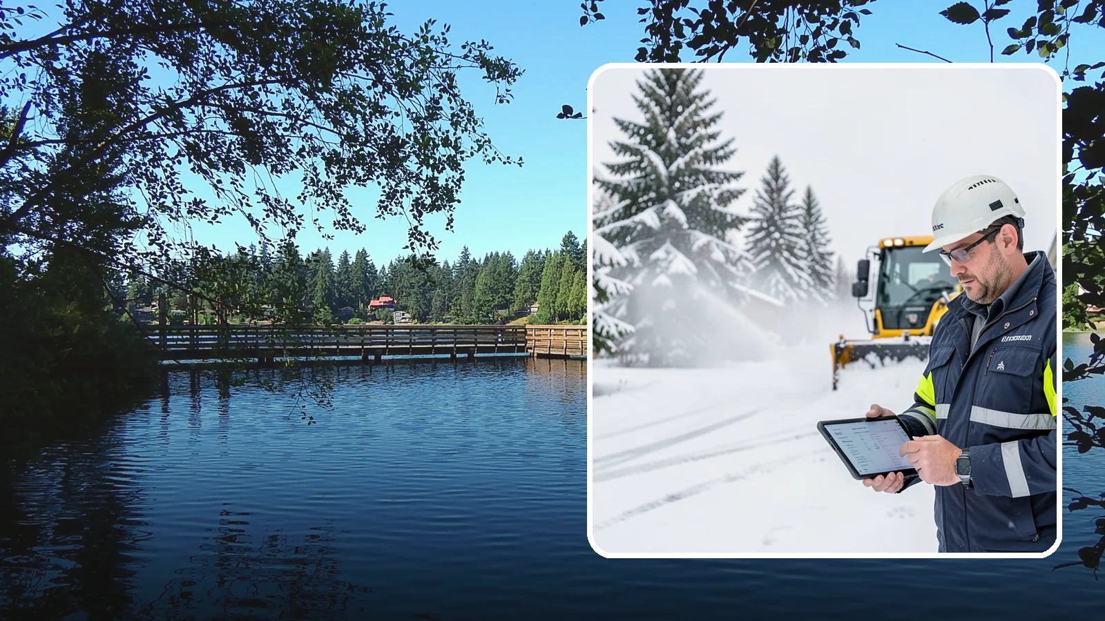 Trigger-Depth Snow Removal in Federal Way, King County, WA - We dispatch automatically once snow reaches your chosen trigger depth so clearing starts at a consistent Western Washington...