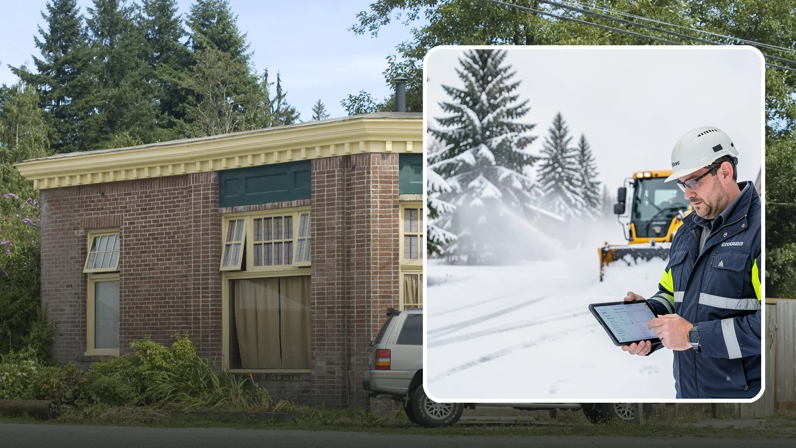 Trigger-Depth Snow Removal in Hamilton, Skagit County, WA - We dispatch automatically once snow reaches your chosen trigger depth so clearing starts at a consistent Western Washington...