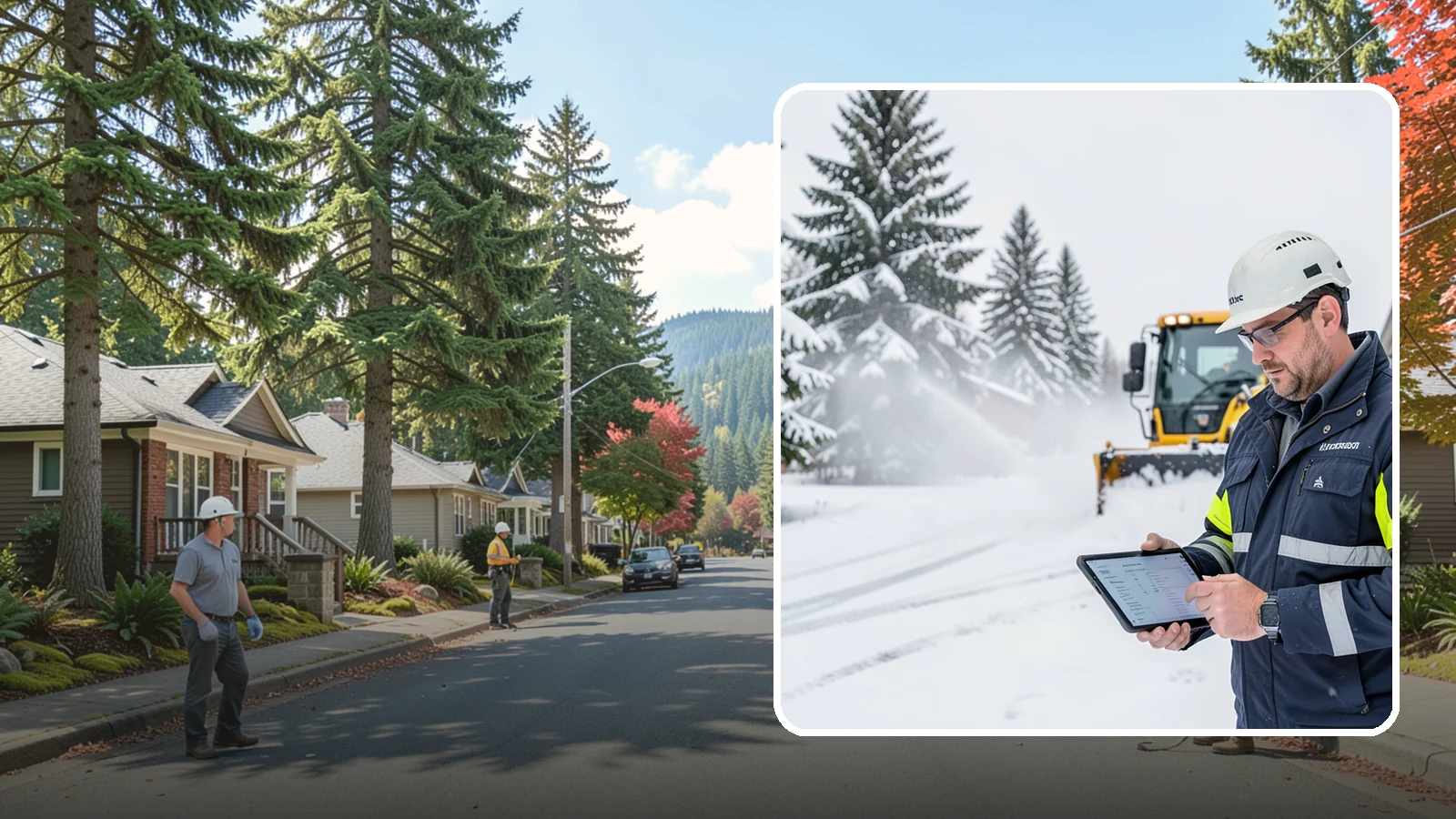 Trigger-Depth Snow Removal in Hunts Point, King County, WA - We dispatch automatically once snow reaches your chosen trigger depth so clearing starts at a consistent Western Washington...
