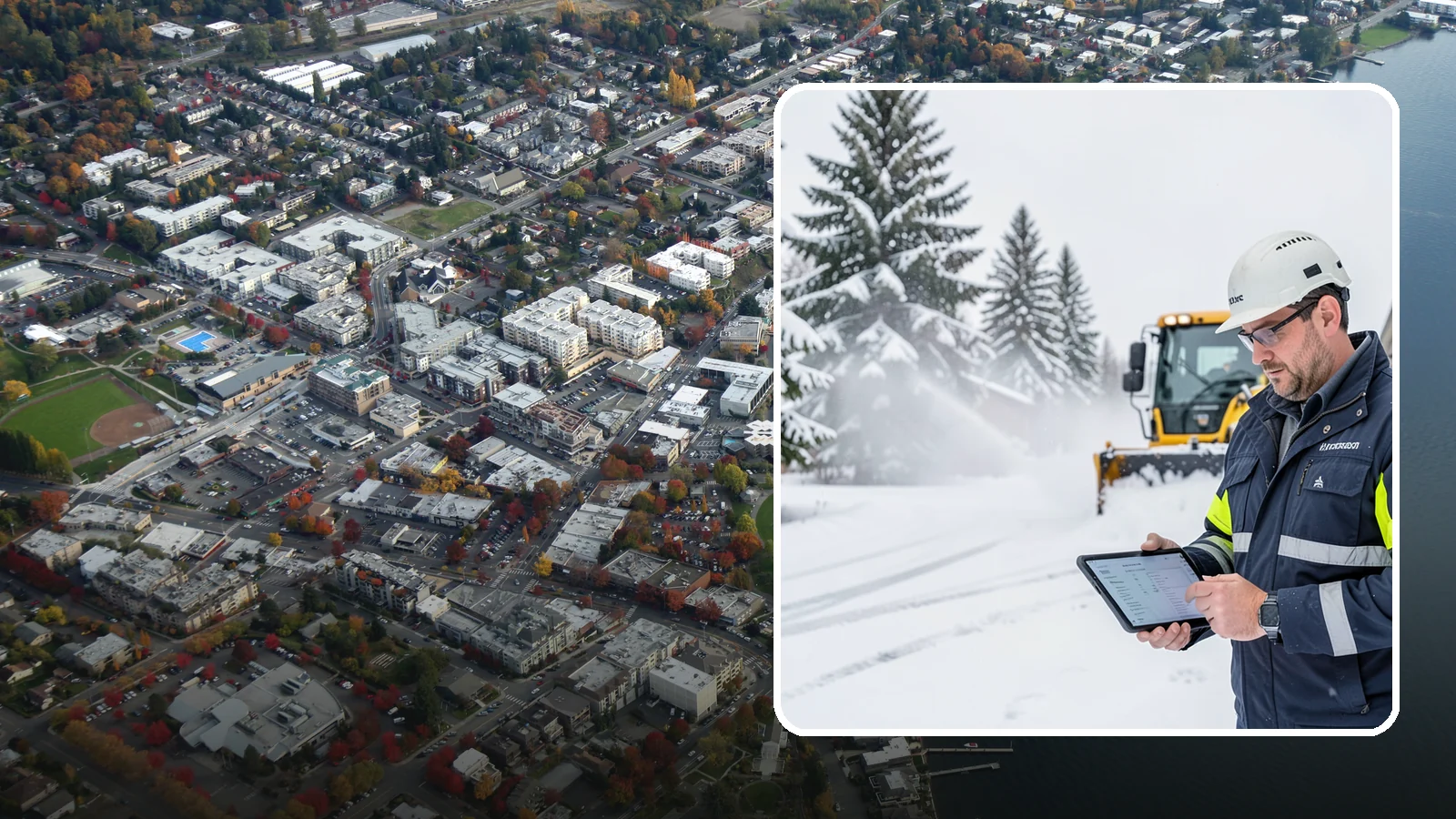 Trigger-Depth Snow Removal in Kirkland, King County, WA - We dispatch automatically once snow reaches your chosen trigger depth so clearing starts at a consistent Western Washington...