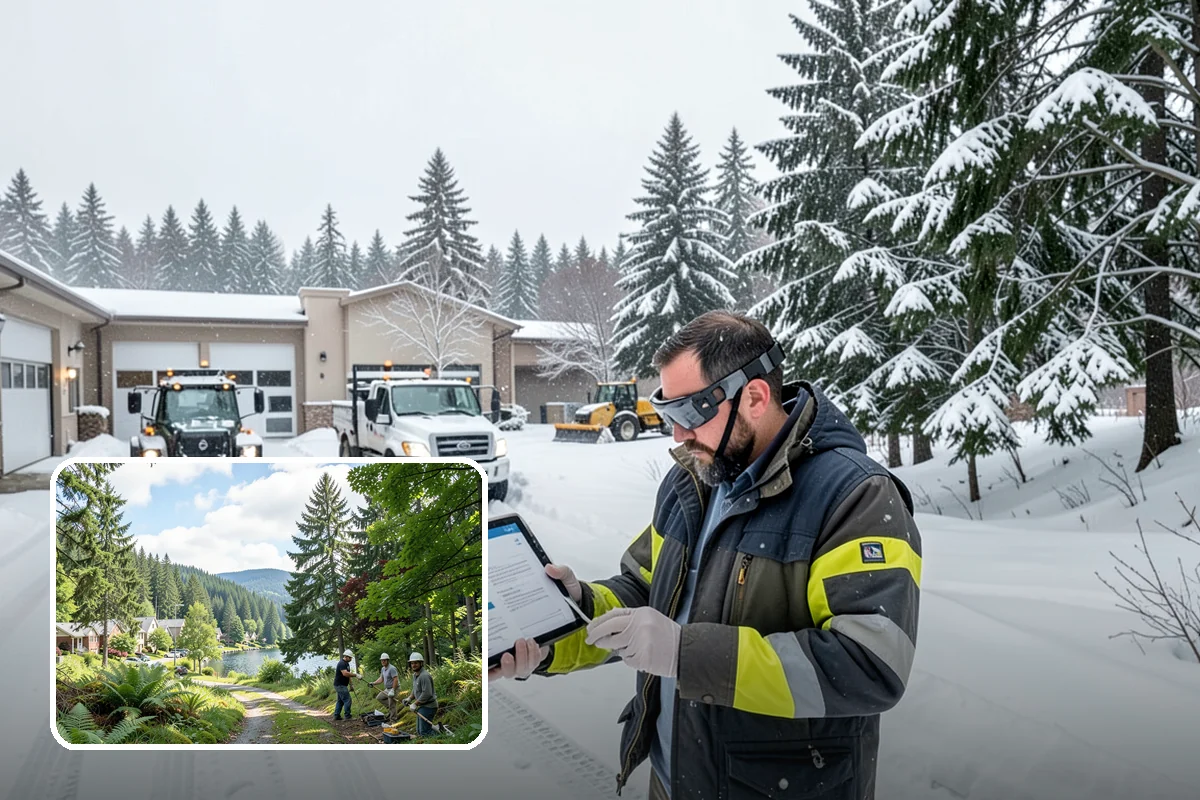 Trigger-Depth Snow Removal in Lake Forest Park, King County, WA - Starts service at a precise, agreed depth