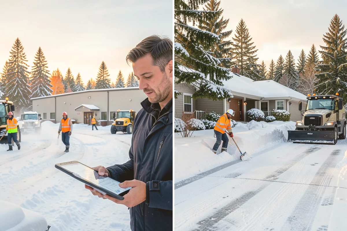 Trigger-Depth Snow Removal in Langley, Island County, WA - Set trigger depths for each property zone