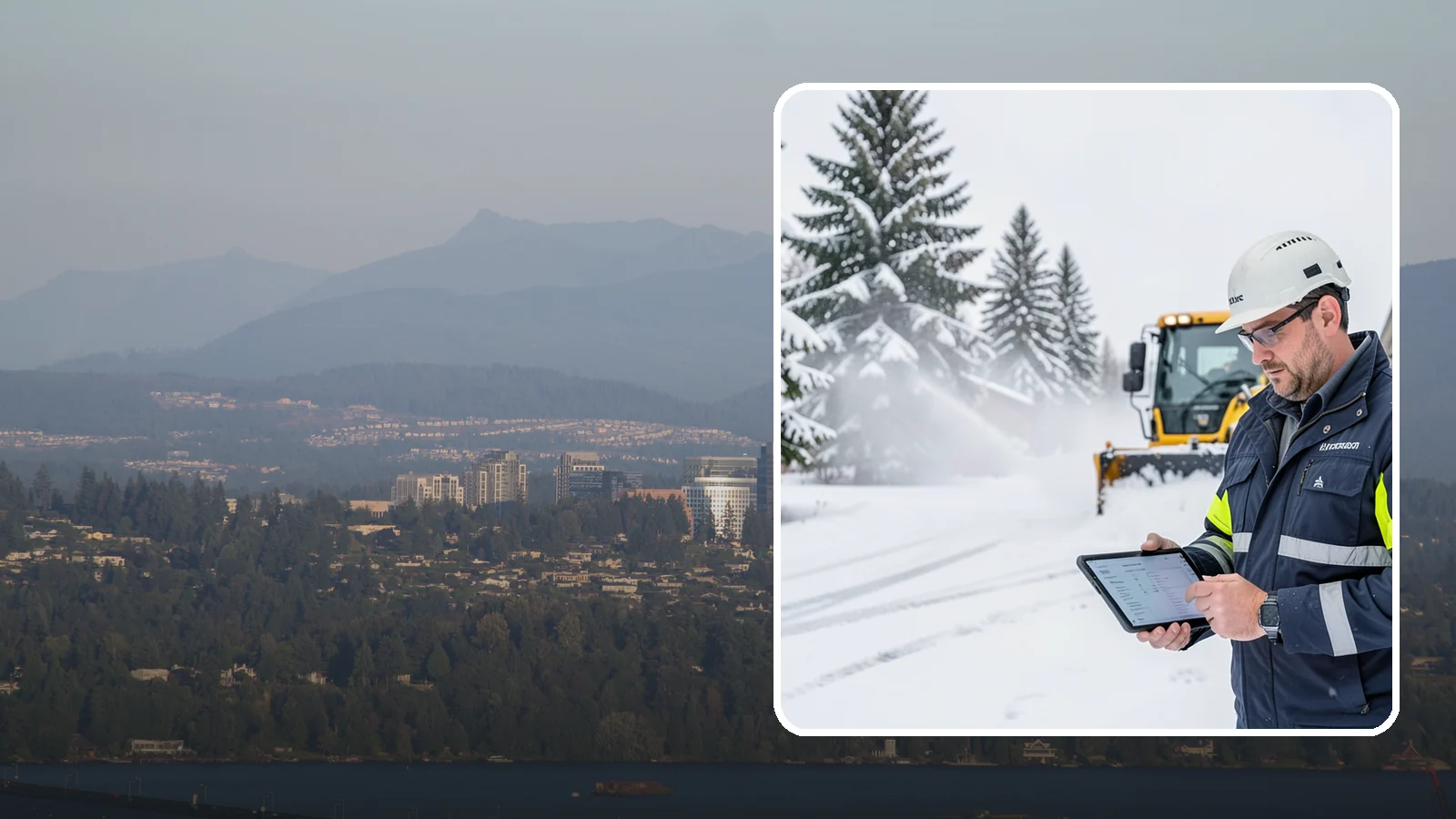 Trigger-Depth Snow Removal in Medina, King County, WA - We dispatch automatically once snow reaches your chosen trigger depth so clearing starts at a consistent Western Washington...