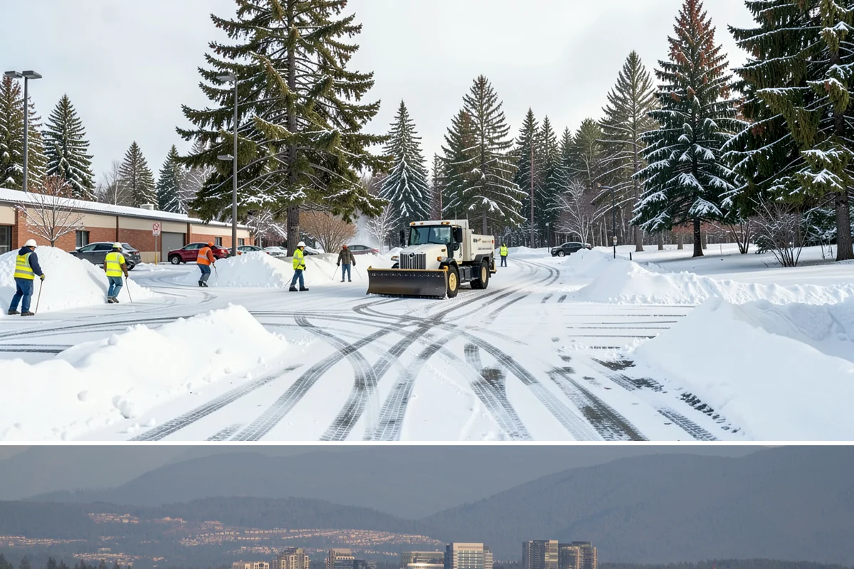 Trigger-Depth Snow Removal in Medina, King County, WA - Active all winter, mobilizing whenever accumulation reaches your set depth during any storm.