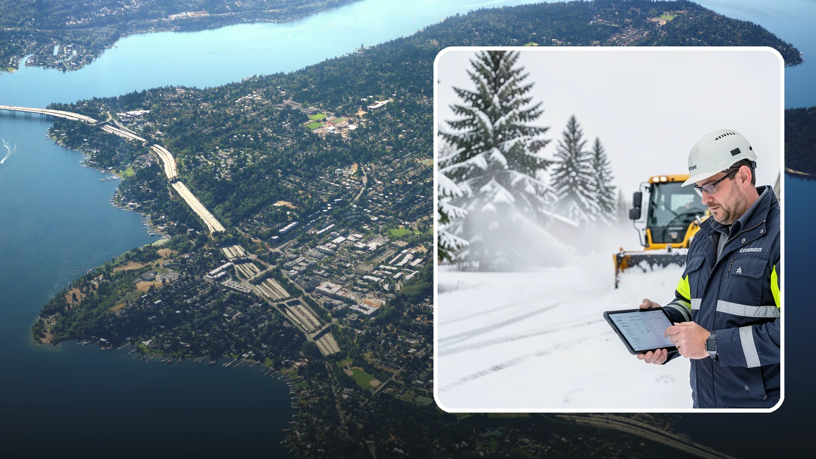 Trigger-Depth Snow Removal in Mercer Island, King County, WA - We dispatch automatically once snow reaches your chosen trigger depth so clearing starts at a consistent Western Washington...
