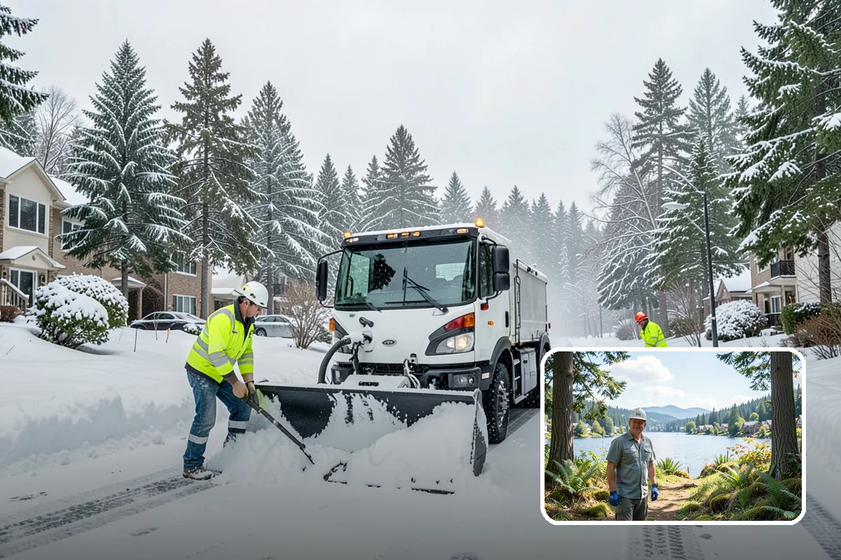 Trigger-Depth Snow Removal in Milton, King County, WA - Starts service at a precise, agreed depth