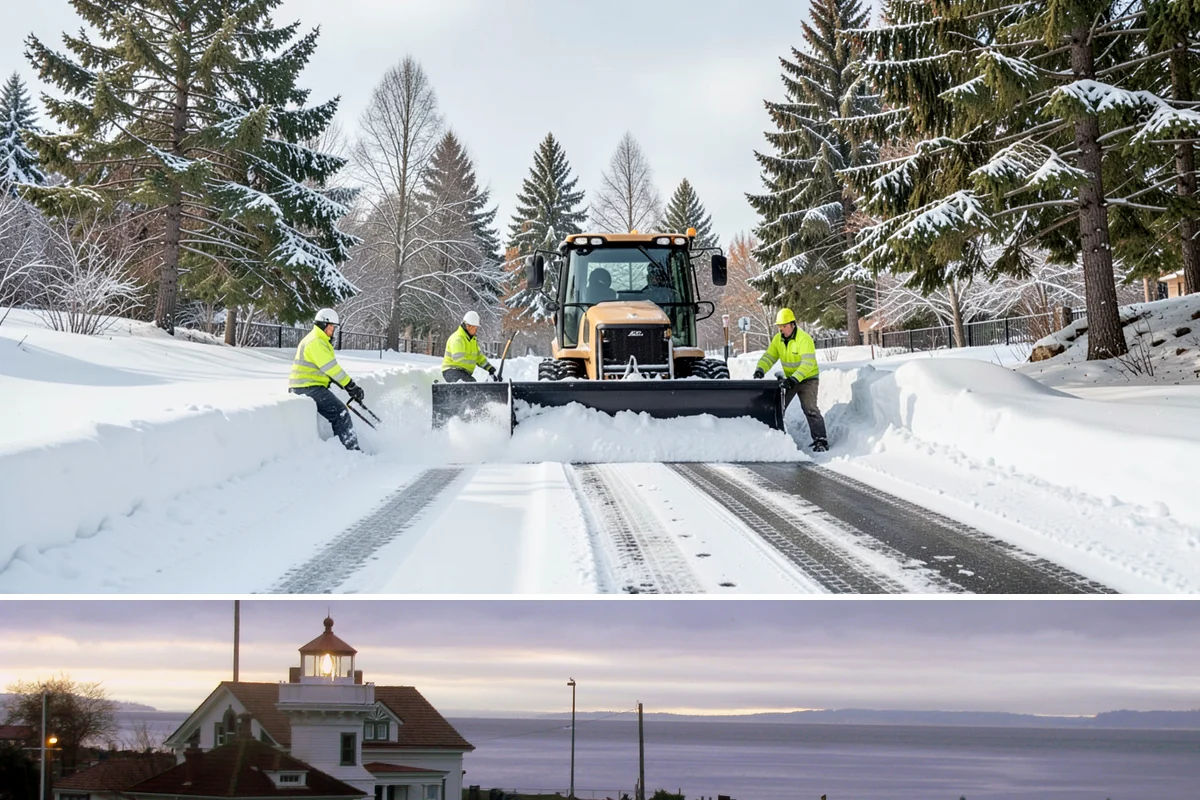 Trigger-Depth Snow Removal in Mukilteo, Snohomish County, WA - Active all winter, mobilizing whenever accumulation reaches your set depth during any storm.