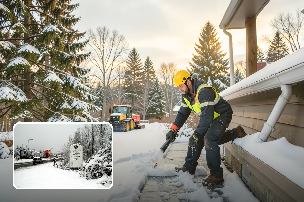 Trigger-Depth Snow Removal in Newcastle, King County, WA - Starts service at a precise, agreed depth