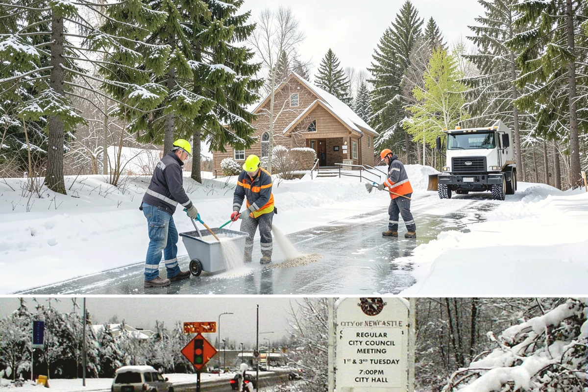 Trigger-Depth Snow Removal in Newcastle, King County, WA - Active all winter, mobilizing whenever accumulation reaches your set depth during any storm.