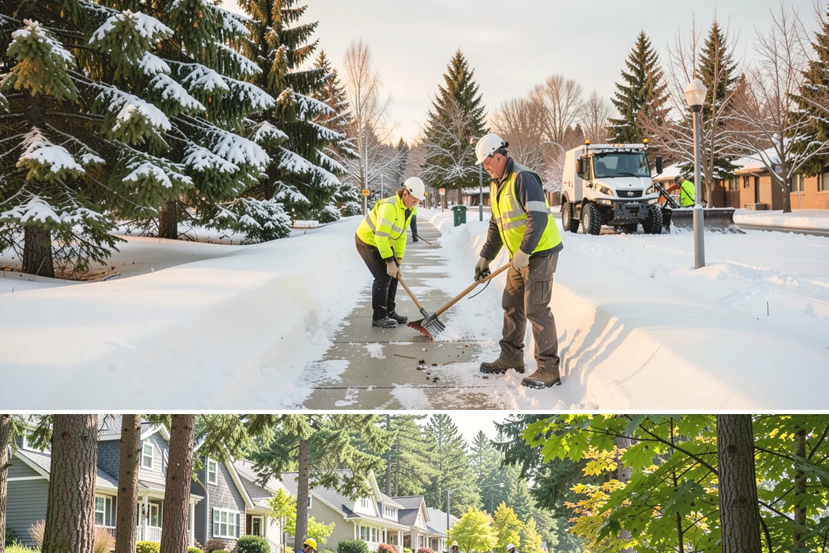 Trigger-Depth Snow Removal in Normandy Park, King County, WA - Active all winter, mobilizing whenever accumulation reaches your set depth during any storm.