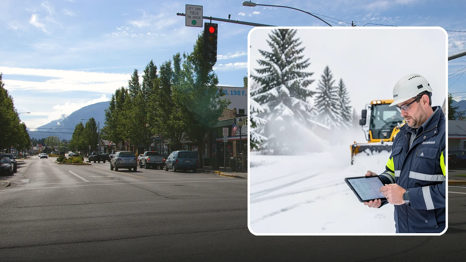Trigger-Depth Snow Removal in North Bend, King County, WA - We dispatch automatically once snow reaches your chosen trigger depth so clearing starts at a consistent Western Washington...