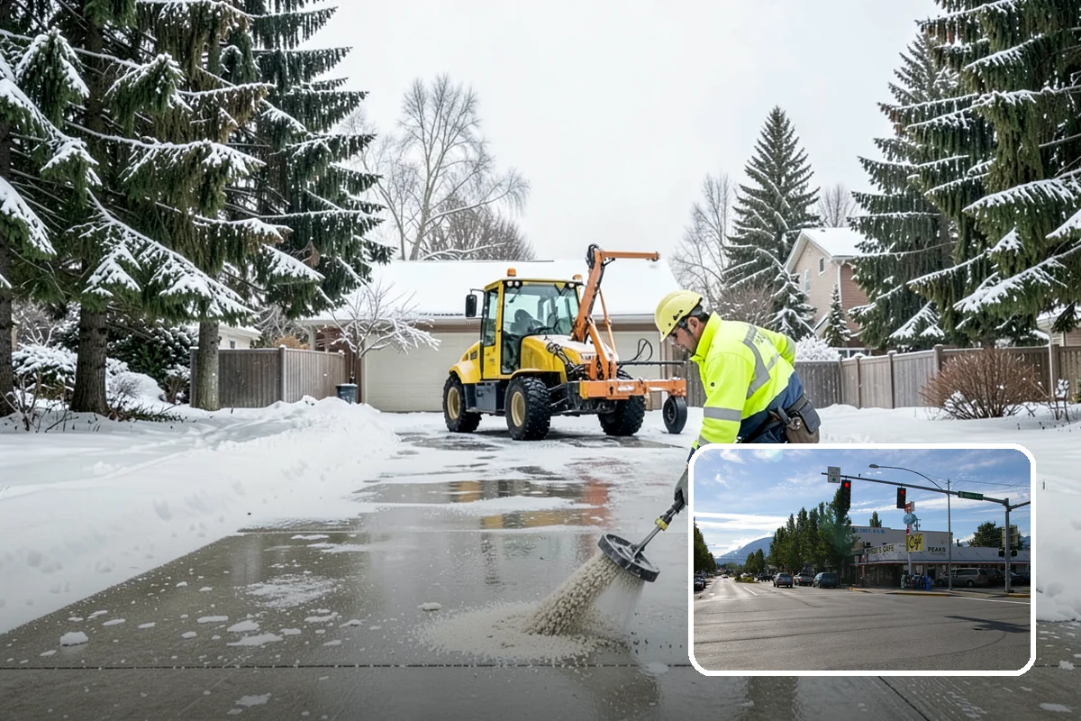 Trigger-Depth Snow Removal in North Bend, King County, WA - Starts service at a precise, agreed depth