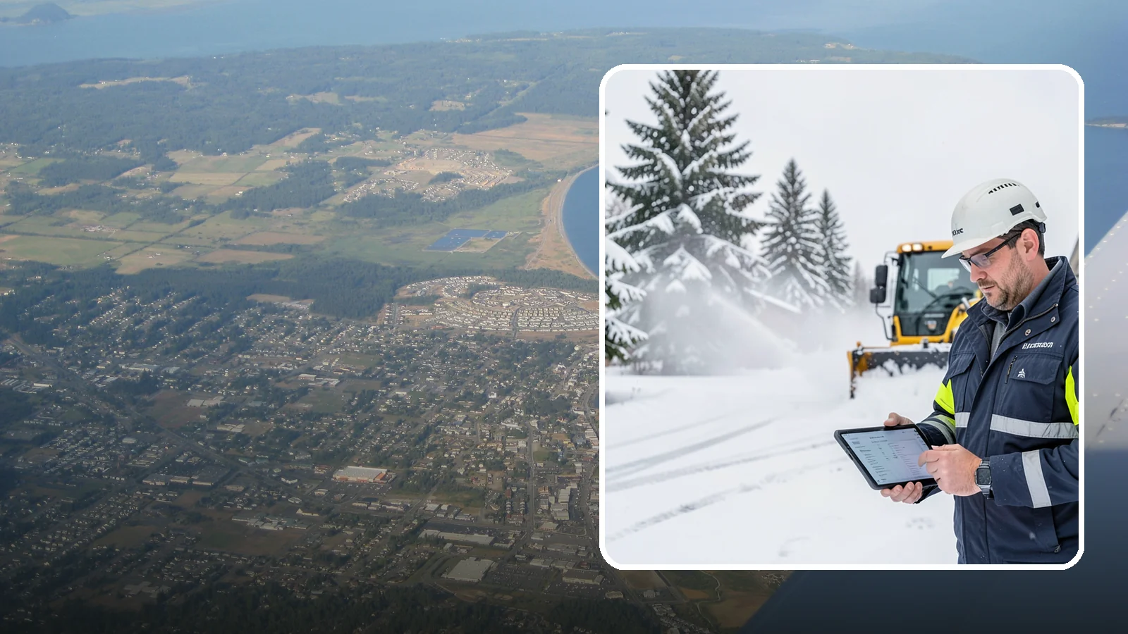 Trigger-Depth Snow Removal in Oak Harbor, Island County, WA - We dispatch automatically once snow reaches your chosen trigger depth so clearing starts at a consistent Western Washington...
