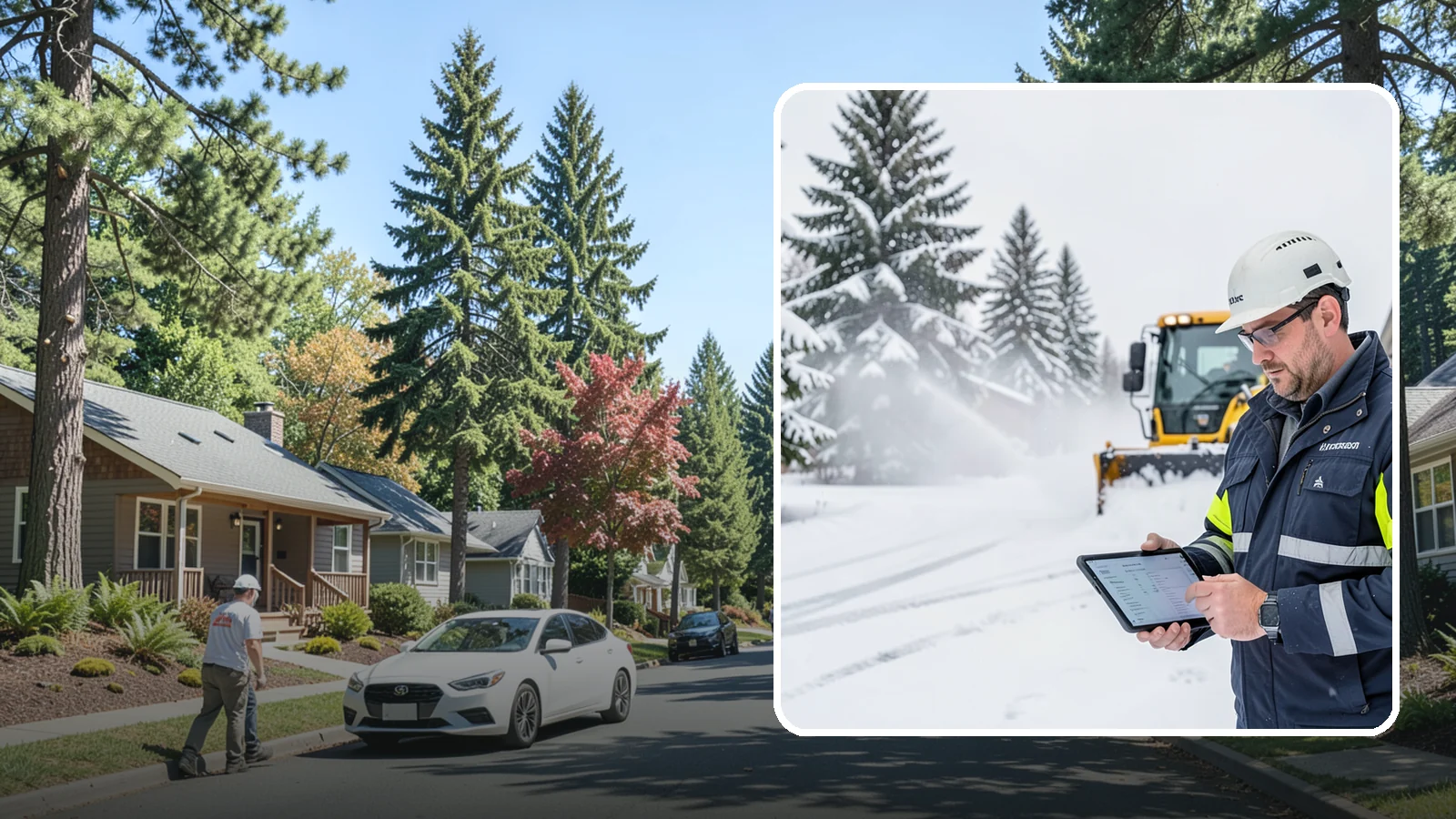 Trigger-Depth Snow Removal in Orting, Pierce County, WA - We dispatch automatically once snow reaches your chosen trigger depth so clearing starts at a consistent Western Washington...