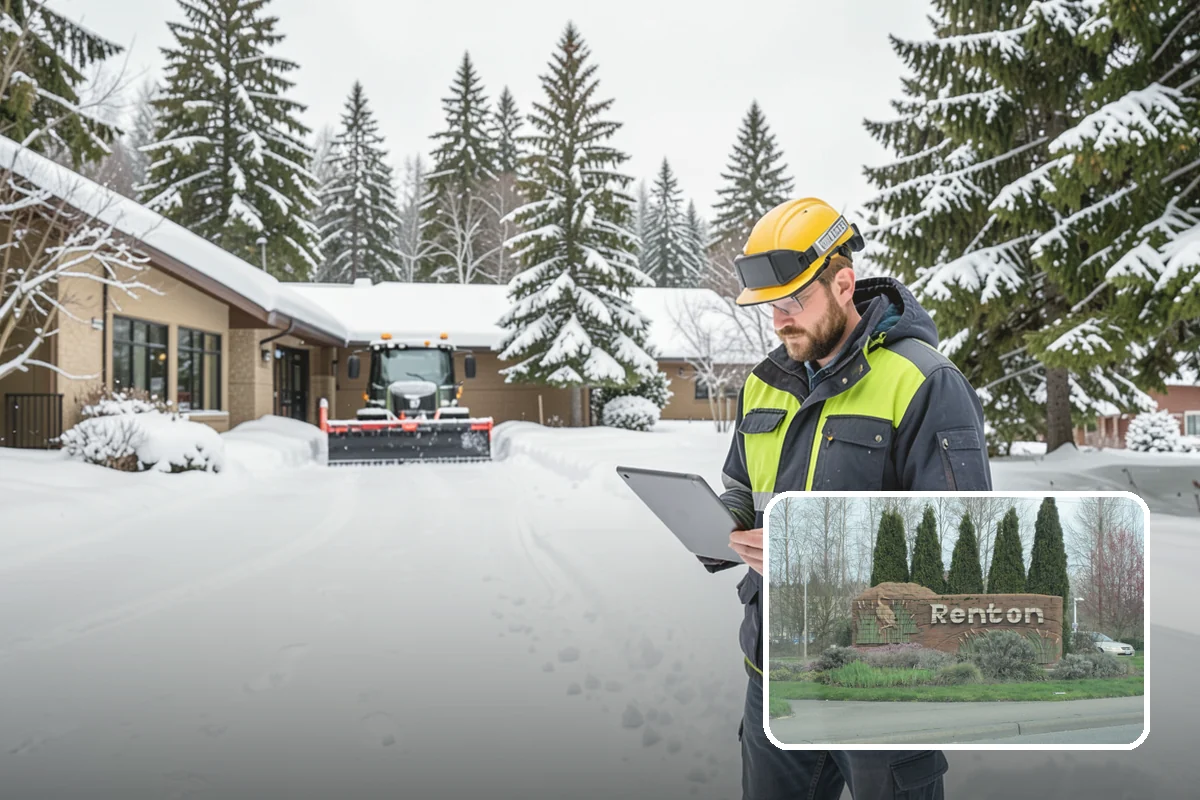 Trigger-Depth Snow Removal in Renton, King County, WA - Starts service at a precise, agreed depth