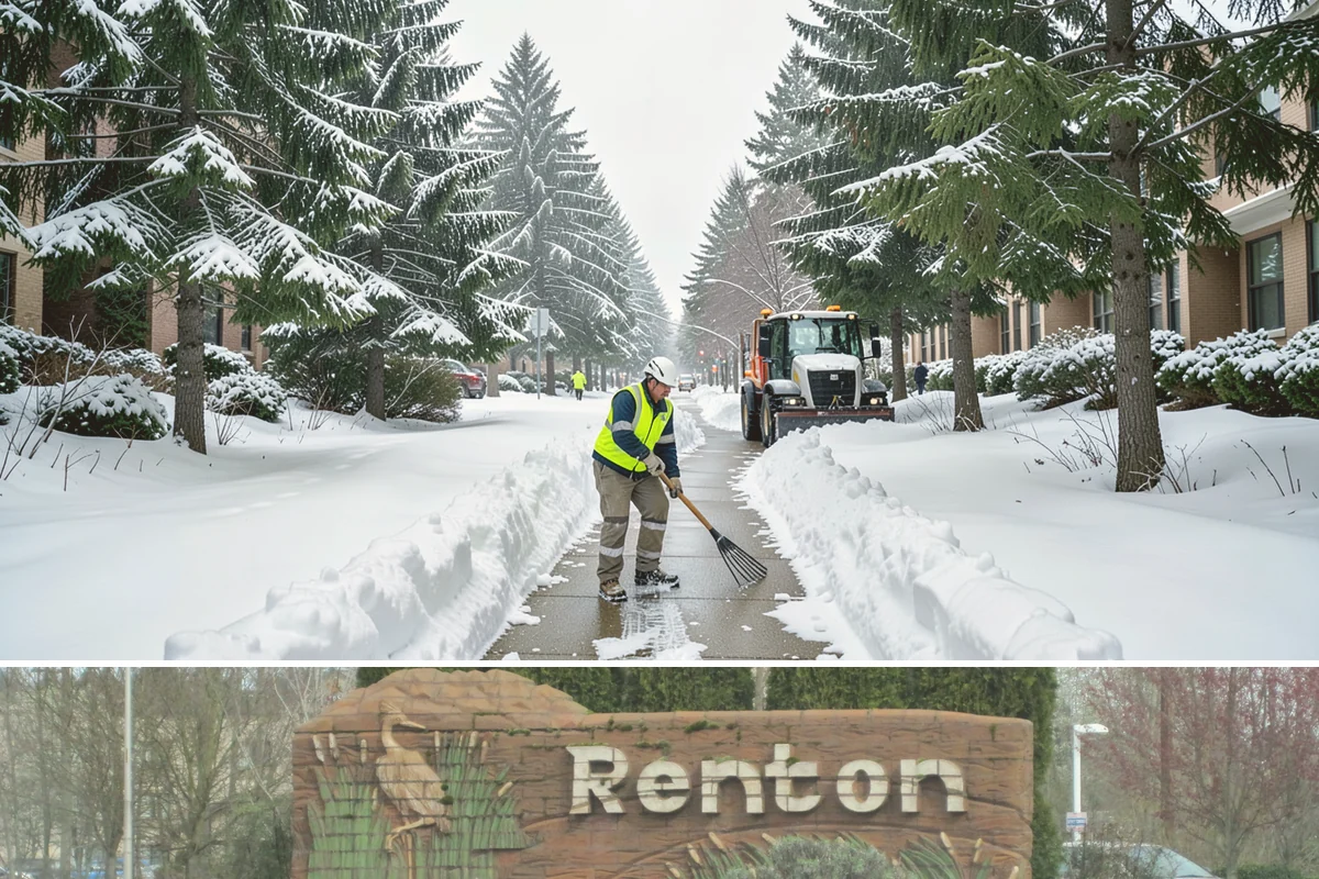 Trigger-Depth Snow Removal in Renton, King County, WA - Active all winter, mobilizing whenever accumulation reaches your set depth during any storm.