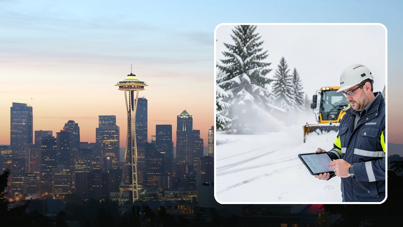 Trigger-Depth Snow Removal in Seattle, King County, WA - We dispatch automatically once snow reaches your chosen trigger depth so clearing starts at a consistent Western Washington...