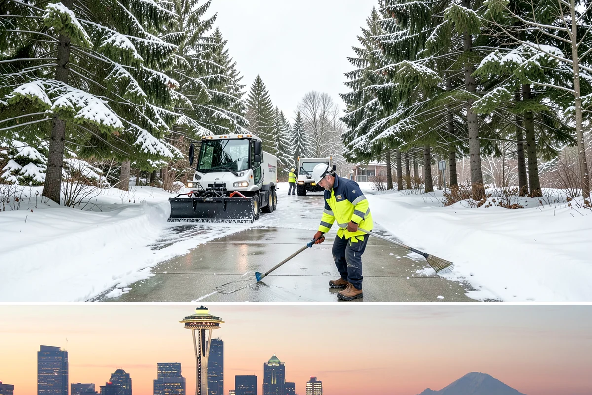 Trigger-Depth Snow Removal in Seattle, King County, WA - Active all winter, mobilizing whenever accumulation reaches your set depth during any storm.