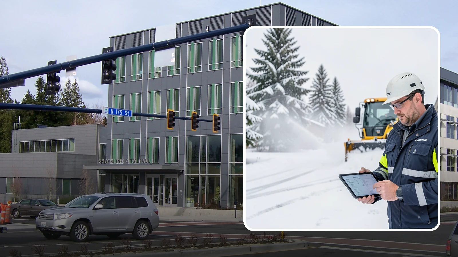 Trigger-Depth Snow Removal in Shoreline, King County, WA - We dispatch automatically once snow reaches your chosen trigger depth so clearing starts at a consistent Western Washington...