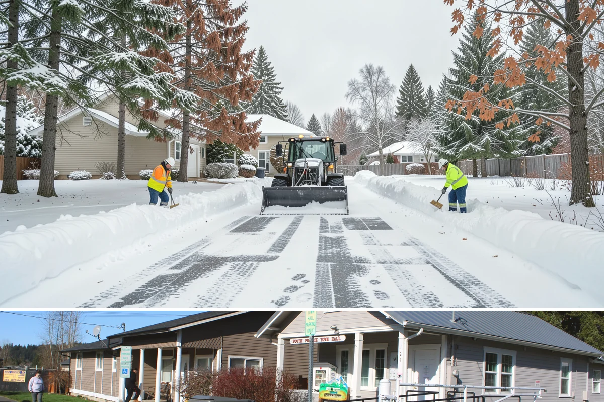Trigger-Depth Snow Removal in South Prairie, Pierce County, WA - Active all winter, mobilizing whenever accumulation reaches your set depth during any storm.