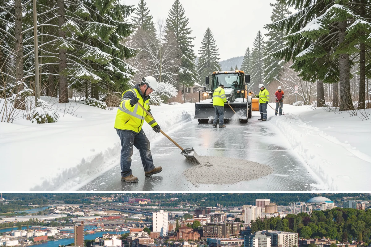 Trigger-Depth Snow Removal in Tacoma, Pierce County, WA - Active all winter, mobilizing whenever accumulation reaches your set depth during any storm.