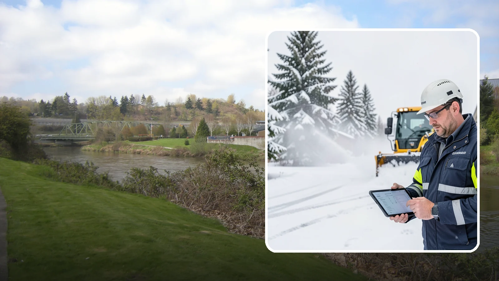 Trigger-Depth Snow Removal in Tukwila, King County, WA - We dispatch automatically once snow reaches your chosen trigger depth so clearing starts at a consistent Western Washington...