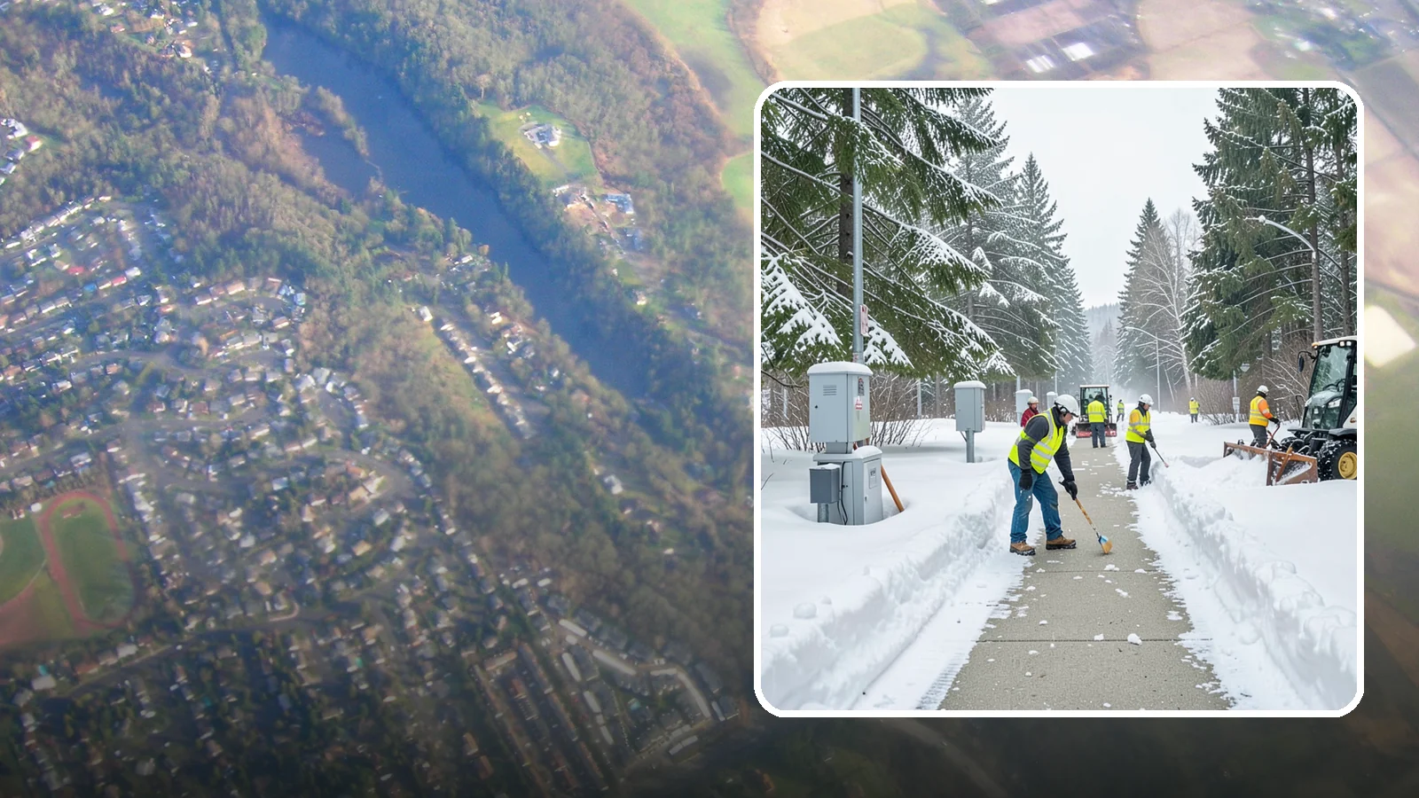 Utility Access Clearing in Algona, King County, WA - We clear snow from utility panels, meters, shutoffs, and vaults so crews can reach critical systems in any Western Washington...