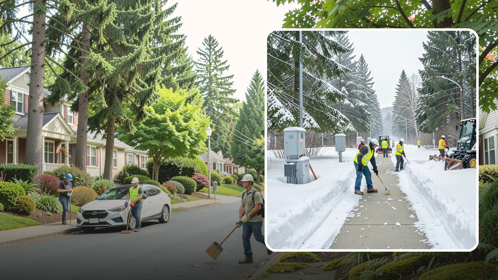 Utility Access Clearing in Beaux Arts Village, King County, WA - We clear snow from utility panels, meters, shutoffs, and vaults so crews can reach critical systems in any Western Washington...