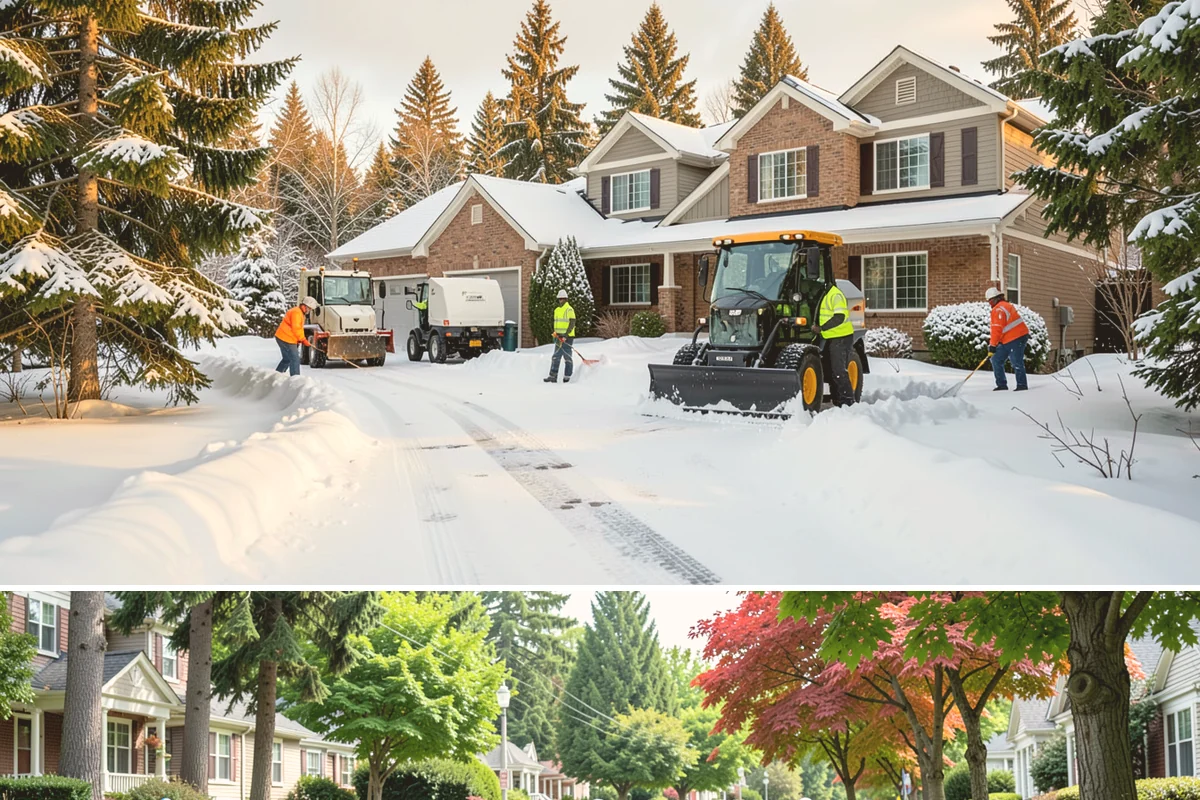 Utility Access Clearing in Beaux Arts Village, King County, WA - Maintained after each snowfall throughout the winter season so critical access is never blocked.