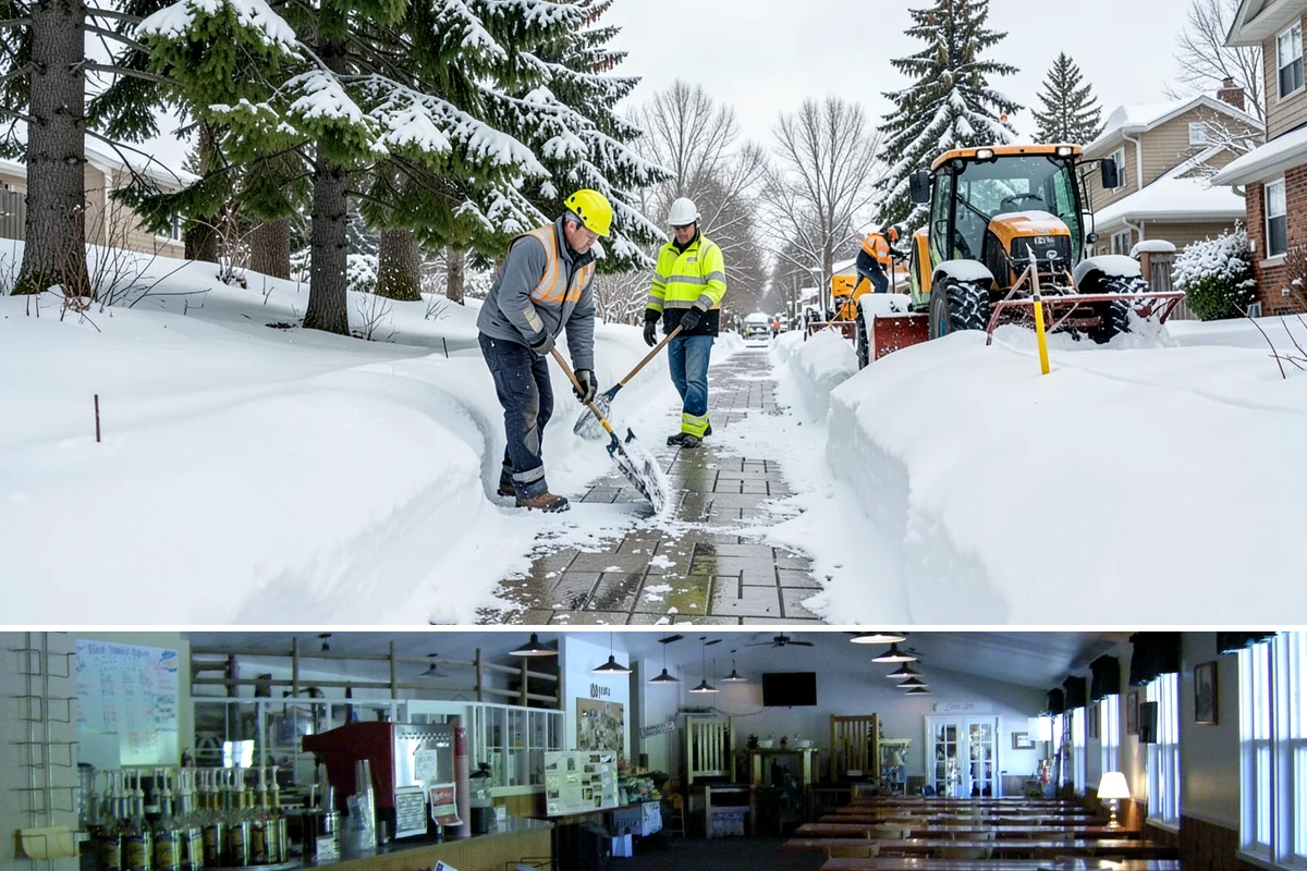Utility Access Clearing in Black Diamond, King County, WA - Maintained after each snowfall throughout the winter season so critical access is never blocked.