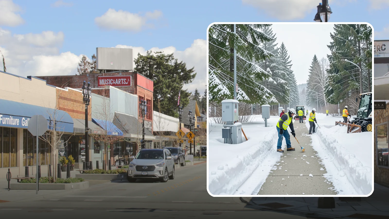 Utility Access Clearing in Bothell, King County, WA - We clear snow from utility panels, meters, shutoffs, and vaults so crews can reach critical systems in any Western Washington...